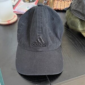 adidas Black Logo Cotton Baseball Cap